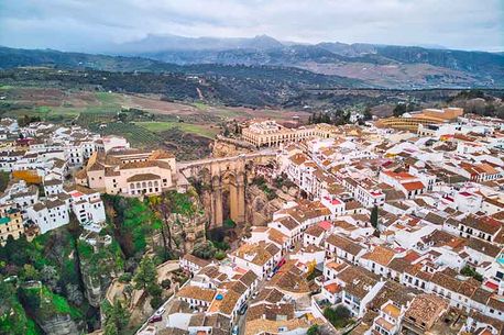 Fotografía aérea de Málaga